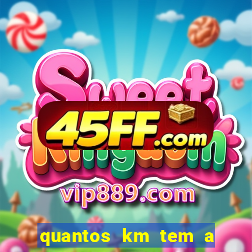 quantos km tem a serra de santos